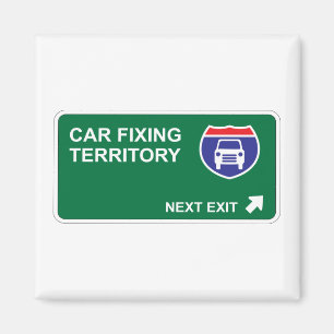 Car Fixing Next Exit Magnet