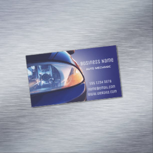 Car front view Magnetic business card
