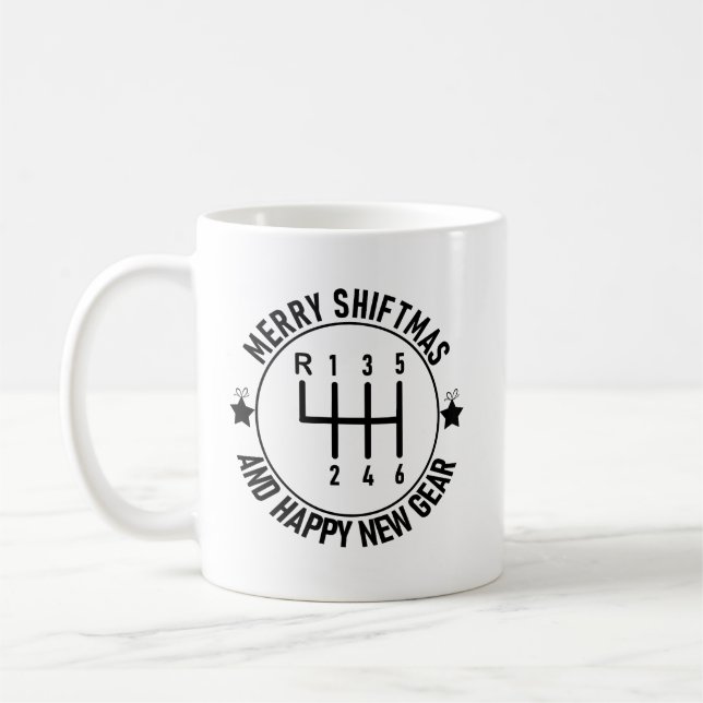 Car Funny Auto Racing Mechanic Manual Christmas Coffee Mug (Left)