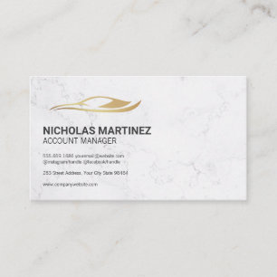 Car Gold Logo Appointment Card