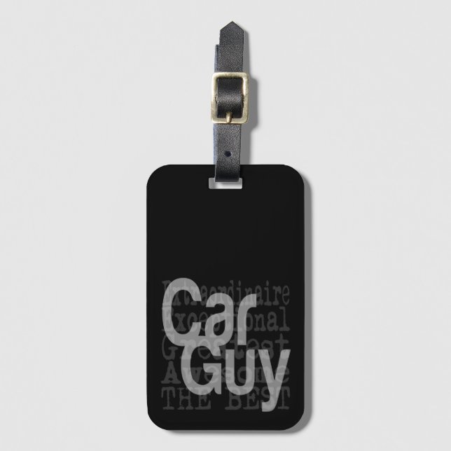 Car Guy Extraordinaire Luggage Tag (Front Vertical)