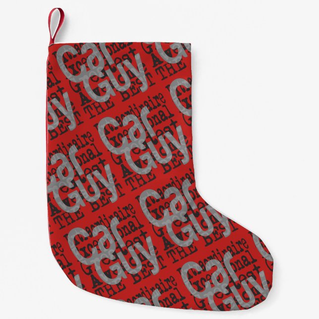 Car Guy Extraordinaire Small Christmas Stocking (Front)