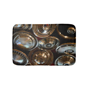 Car Hub Caps Man Cave Bathmat Rug