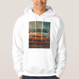 Car Image" Full-Sleeve Hoodie T-Shirt for Men