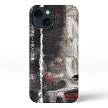 Car in Tokyo City iPhone 13 Slim Fit Case, Glossy
