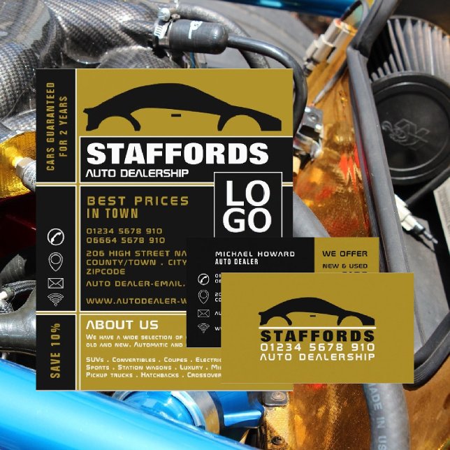 Car Logo, Auto Dealer Business Card (Creator Uploaded)
