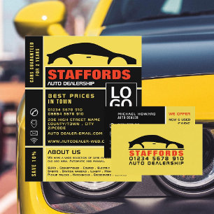 Car Logo, Auto Dealer Business Card