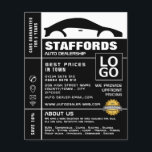 Car Logo, Auto Dealership Advertising Flyer<br><div class="desc">Car Logo,  Auto Dealership Advertising Flyers By The Business Card Store.</div>