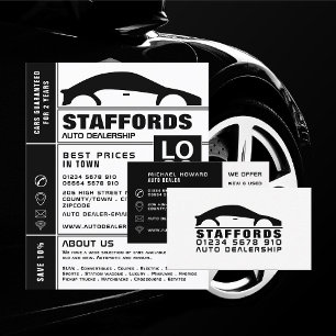 Car Logo, Auto Dealership Advertising Flyer
