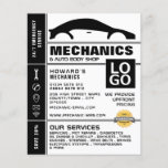 Car Logo, Auto Mechanic & Repairs Advertising Flyer<br><div class="desc">Car Logo,  Auto Mechanic & Repairs Advertising Flyers By The Business Card Store.</div>