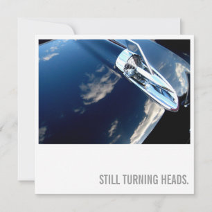 Car Lover 75th Birthday - Turning Heads Invitation