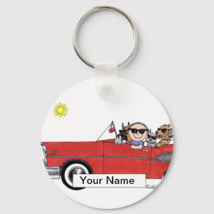 Car Lover - Male Cartoon Keychain