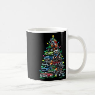 Car Madness Christmas Tree! Muscle Cars And Hotrod Coffee Mug
