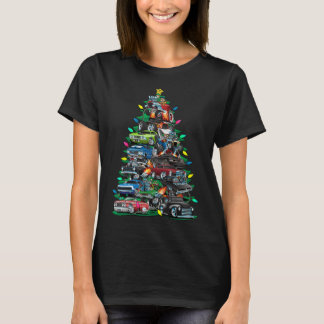 Car Madness Christmas Tree! Muscle Cars And Hotrod T-Shirt