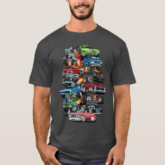 Car Madness Muscle Cars Classic Cars and Hotrods C T-Shirt