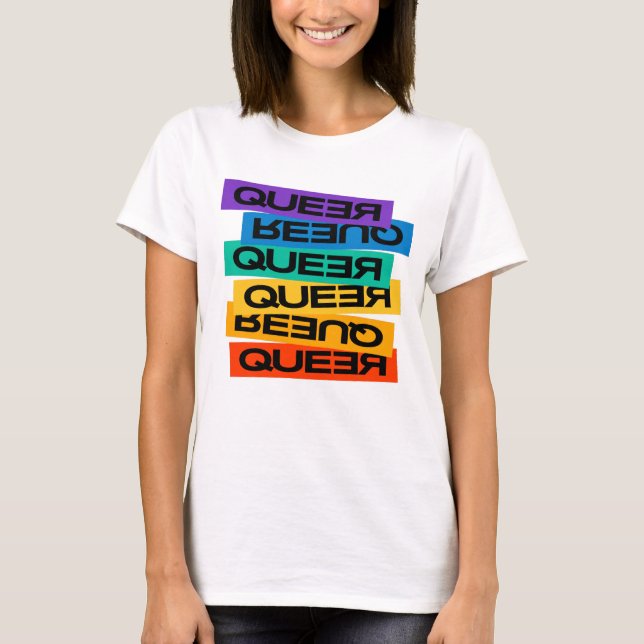 Car Magnet. LGBT+Pride. Queer.     T-Shirt (Front)