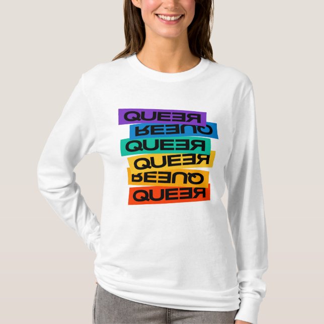 Car Magnet. LGBT+Pride. Queer.       T-Shirt (Front)