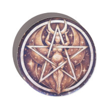 Car Magnet - Moon Goddess Pentacle