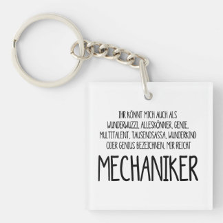 Car mechanic - all-rounder, genius, multi-talent keychain