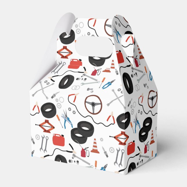 Car Mechanic Automotive Tools Favor Box (Front Side)