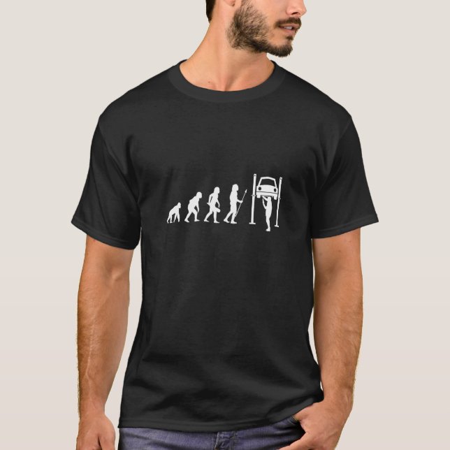 Car Mechanic Evolution T-Shirt (Front)
