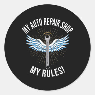 Car Mechanic For Classic Round Sticker