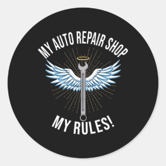 Car Mechanic For Classic Round Sticker