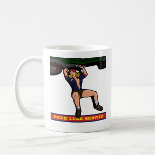 CAR MECHANIC GIRL COFFEE MUG