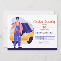 Car Mechanic Invitation