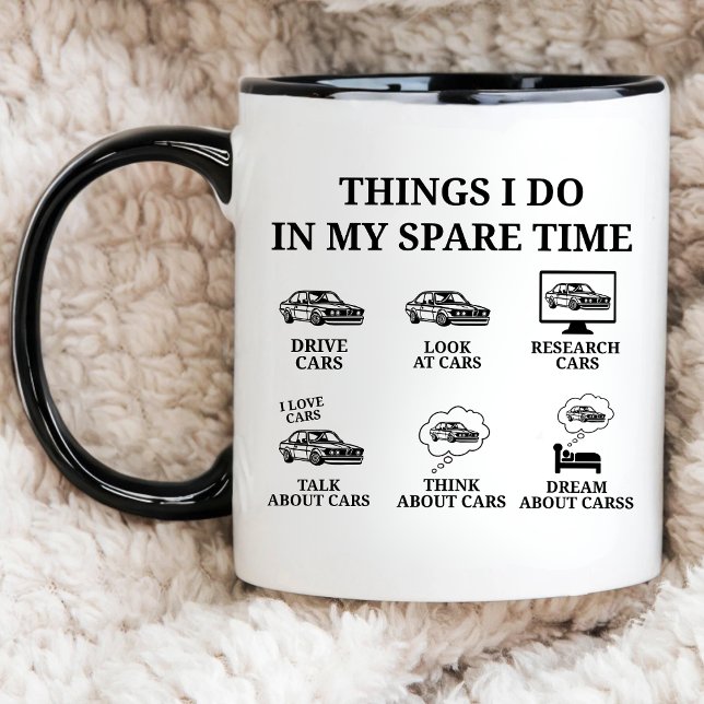 Car Mechanic Present, Things I Do in My Spare Time Mug (Creator Uploaded)