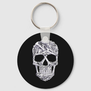Car Mechanic Tools Skull Garage Halloween Costume  Keychain