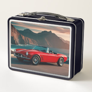 Car Metal Lunch Box For School Kids