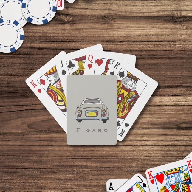 Car Name Topaz Mist Figaro Playing Cards (Fun figgy playing cards with space for your name (or your car's))