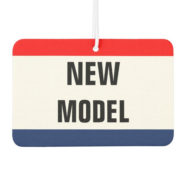 Car New Model Promo Signage Customizable Air Freshener (Front)