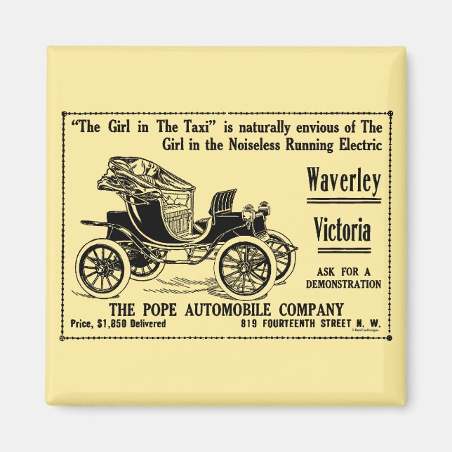 Car Newspaper Advertisement Magnet (Front)