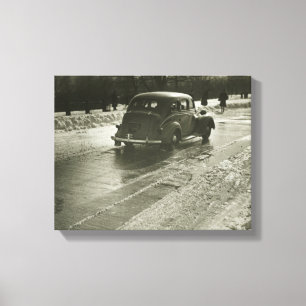Car on the Road Canvas Print