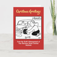 Car or Garage Auto Repairs Christmas Card
