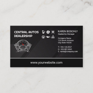 Car Parts and Services   Dealership   Auto Shop Business Card