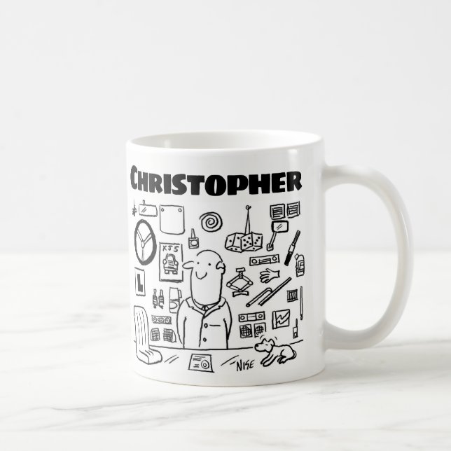 Car Parts Car Accessories Retailer with Name Coffee Mug (Right)