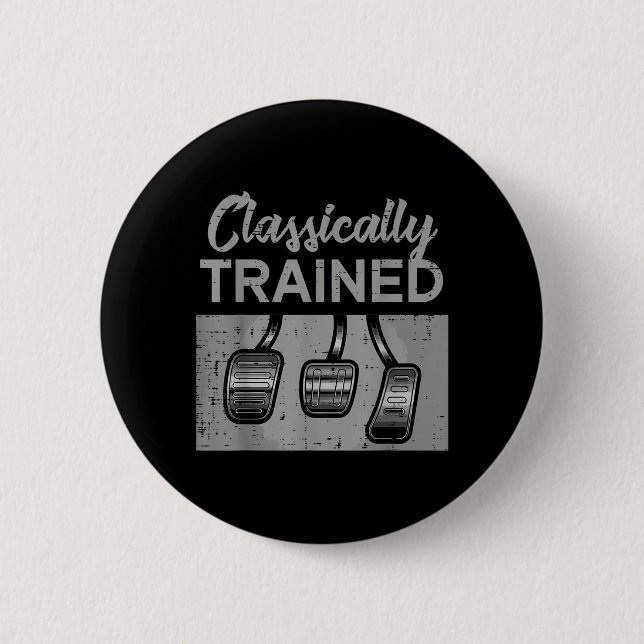 Car Pedals Classically Trained Manual Transmission 2 Inch Round Button (Front)
