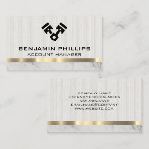 Car Piston   Lux Business Card