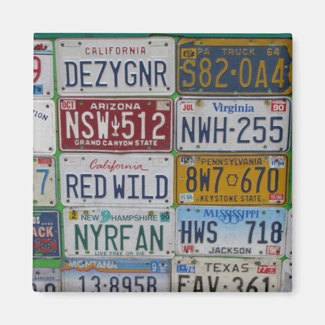 Car Plates Magnet (Front)