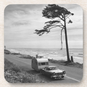 Car Pulling Trailer Coaster