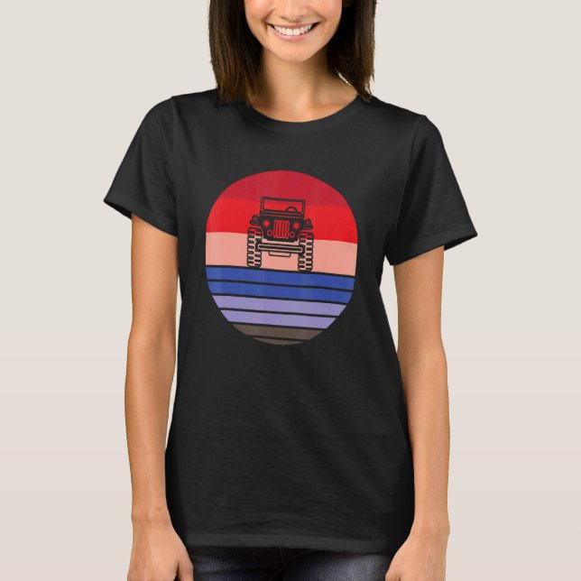CAR Quad Bike Off Roading 5X5 Mudding Enthusiast T-Shirt (Front)