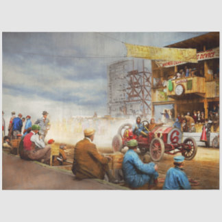 Car - Race - Eat my dust 1910 Tissue Paper