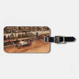 Car Race - Racing to get gas 1908 Luggage Tag