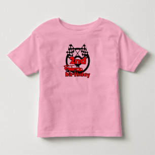 Car Racing 2nd Birthday Toddler T-shirt