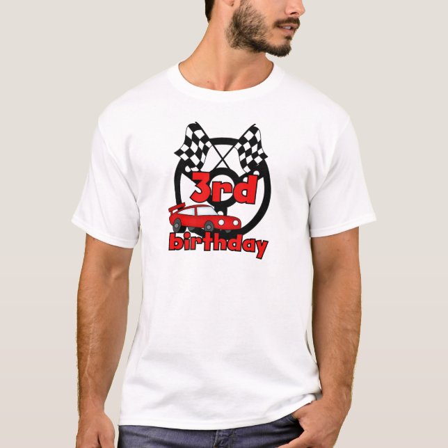 Car Racing 3rd Birthday Tshirts and Gifts (Front)