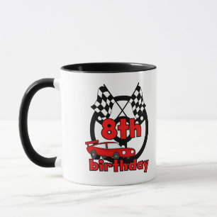 Car Racing 8th Birthday Mug