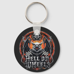 Car Racing Chequered Flag Motorsports Accessories Keychain